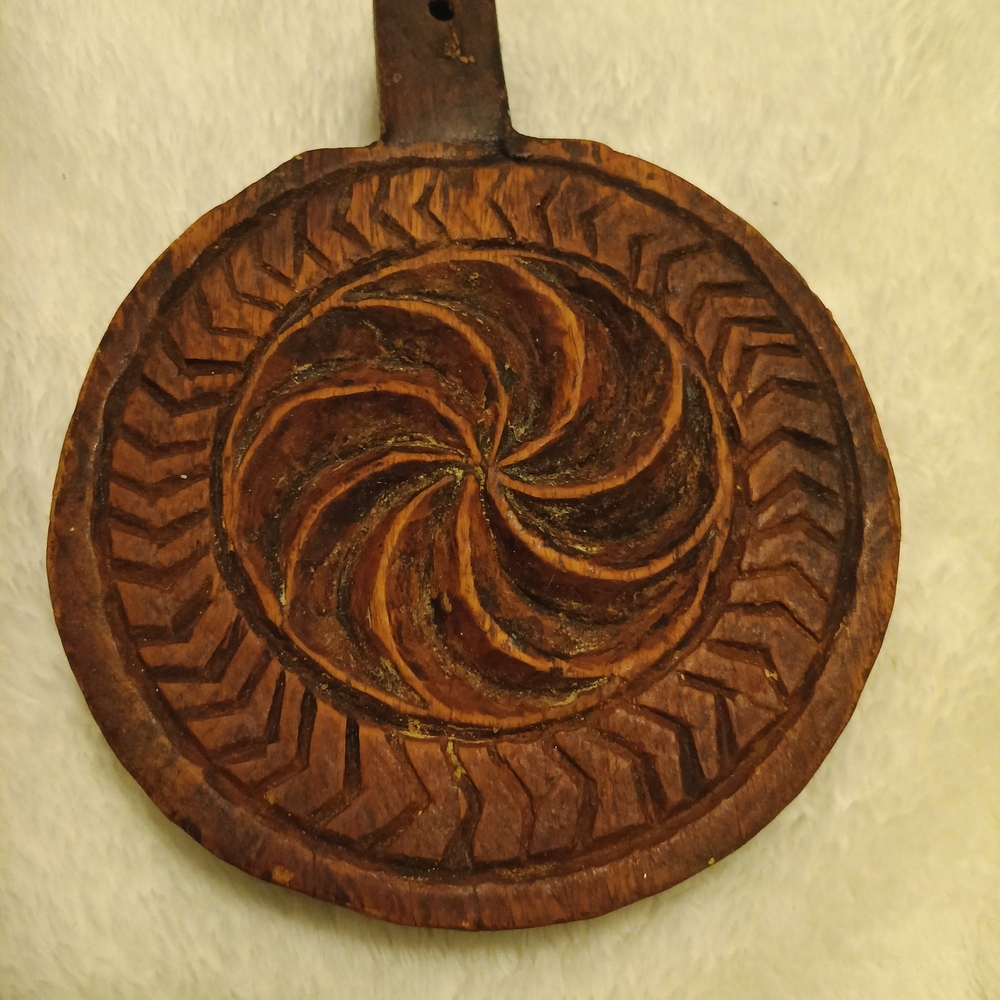 Vintage Wooden Carved Wall Hanging